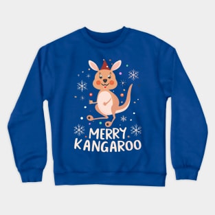 Joyful Kangaroo Kids Merry Kangaroo Crewneck Sweatshirt